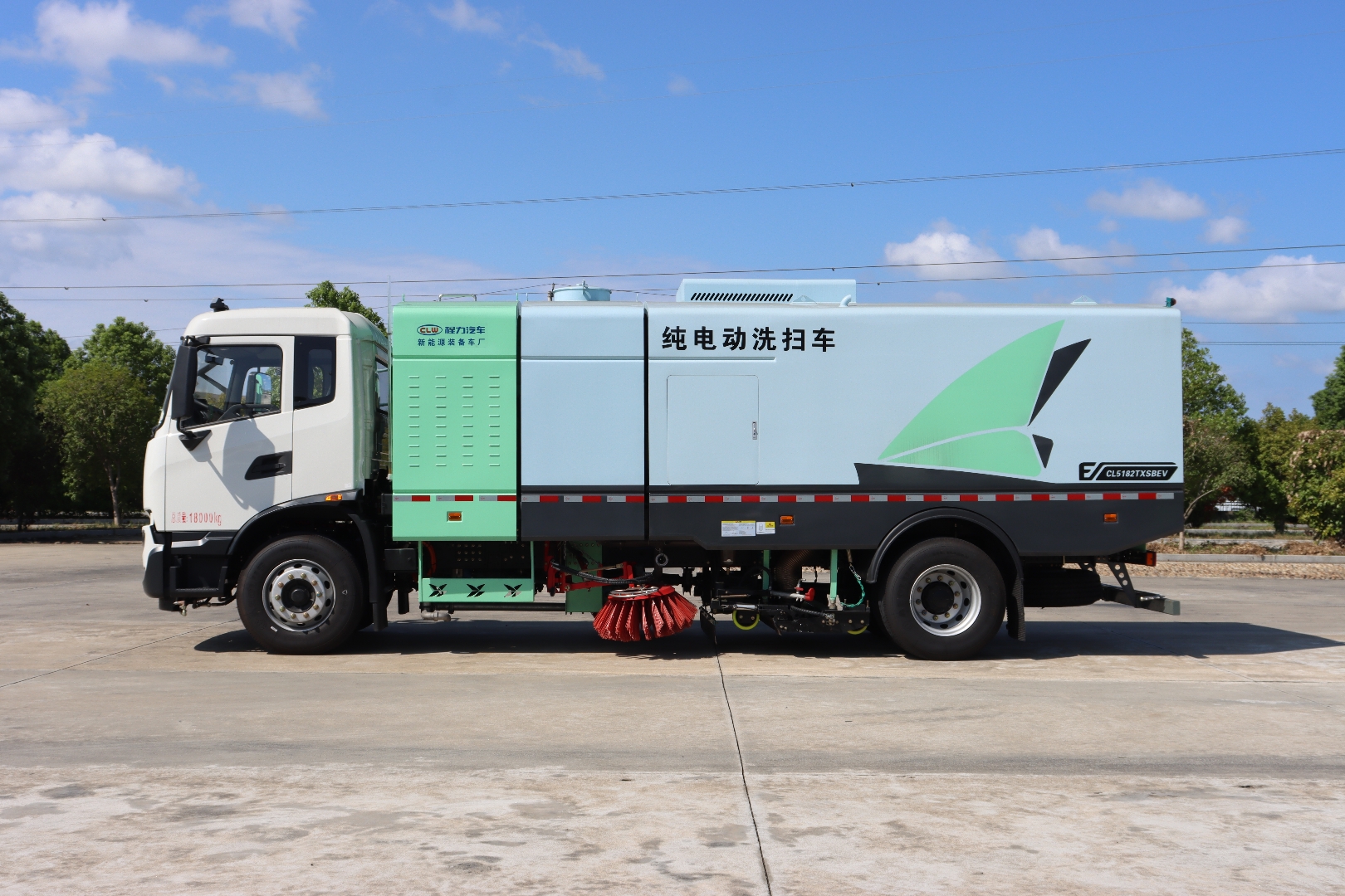 Chengli 18-Ton All-Electric Sweeper-Washer on Dongfeng Tianjin EQ1180GEVJ1 Chassis Chengli 18-Ton All-Electric Sweeper-Washer on Dongfeng Tianjin EQ1180GEVJ1 Chassis