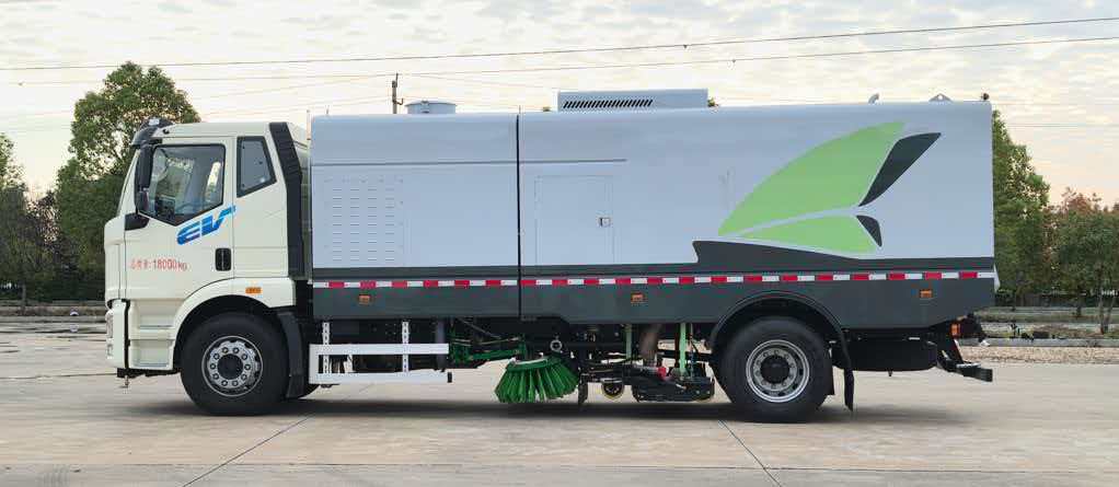 Chengli New-Energy 18-Ton Electric Sweeper-Washer on FAW Jiefang CA1181P62L2BEV1 Chassis Chengli New-Energy 18-Ton Electric Sweeper-Washer on FAW Jiefang CA1181P62L2BEV1 Chassis