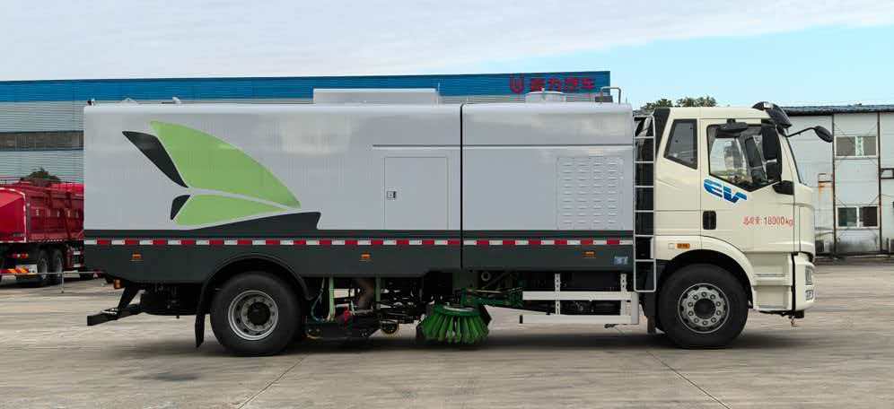 Chengli New-Energy 18-Ton Electric Sweeper-Washer on FAW Jiefang CA1181P62L2BEV1 Chassis Chengli New-Energy 18-Ton Electric Sweeper-Washer on FAW Jiefang CA1181P62L2BEV1 Chassis